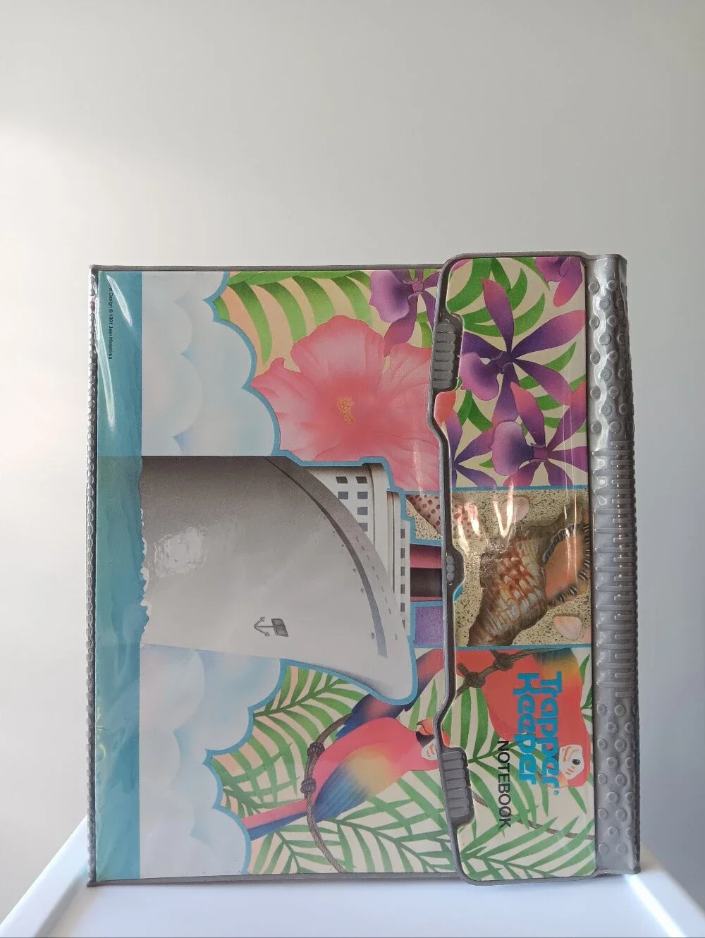 Vintage Trapper Keeper 1991 Tropical Cruise Designer Series Folder Notepad